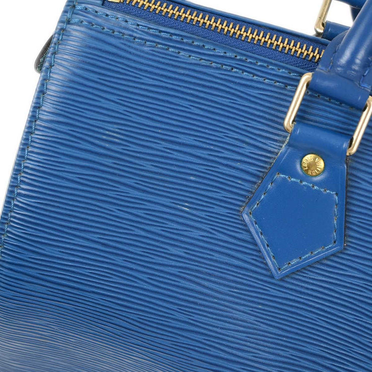 Louis Vuitton 1994 Blue Epi Speedy 30 Handbag M43005