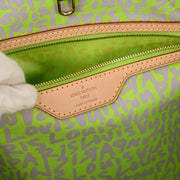 Louis Vuitton 2009 Green Monogram Graffiti Neverfull GM Tote M93703