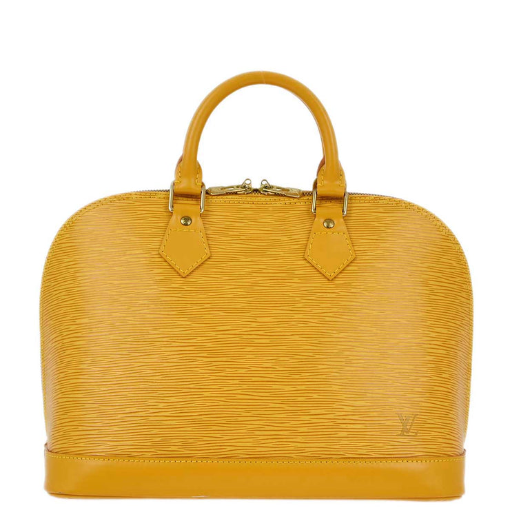 Louis Vuitton 1998 Yellow Epi Alma Handbag M52149