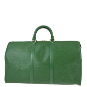 Louis Vuitton 1998 Green Epi Keepall 50 Travel Handbag M42964