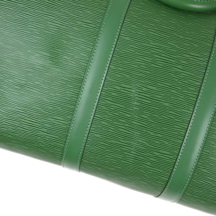 Louis Vuitton 1998 Green Epi Keepall 50 Travel Handbag M42964