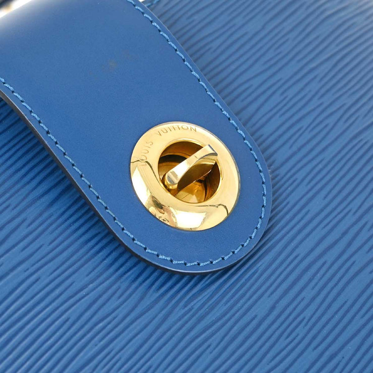 Louis Vuitton 1997 Blue Epi Cluny Shoulder Bag M52255