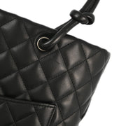 Chanel 2005-2006 Black Calfskin Cambon Ligne Tote Handbag