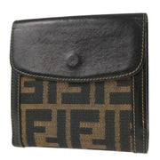 Fendi Brown Zucca Wallet Purse