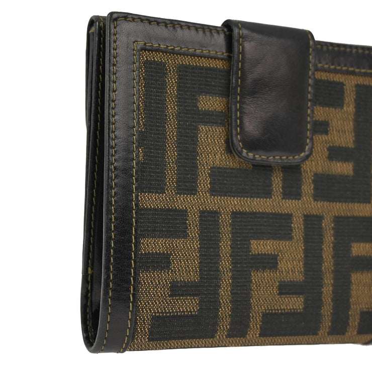 Fendi Brown Zucca Wallet Purse