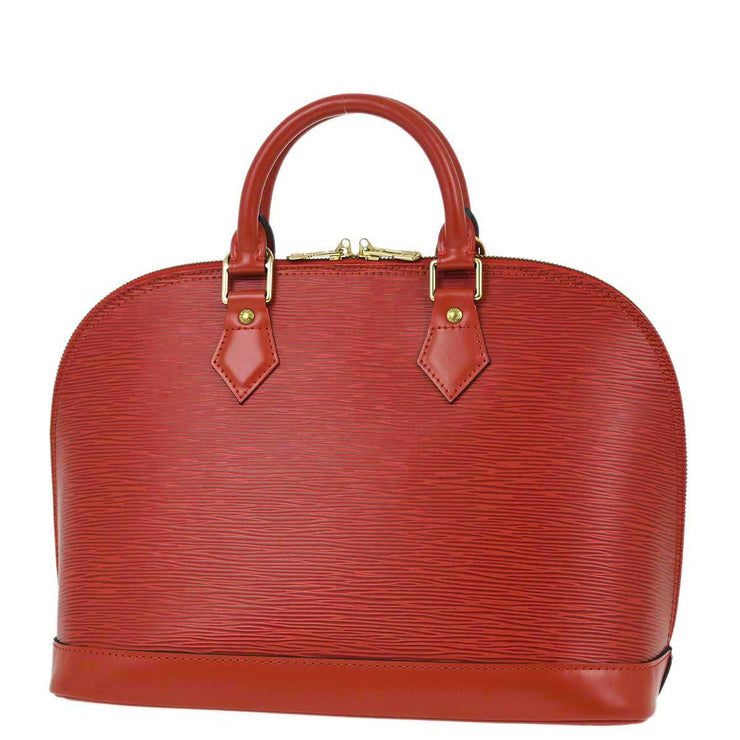 Louis Vuitton 2000 Red Epi Alma Handbag M52147