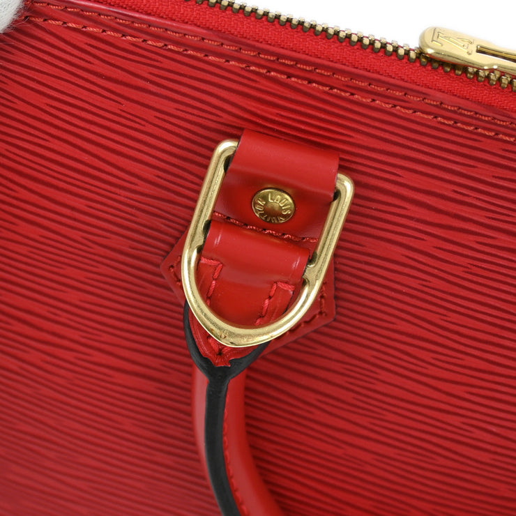 Louis Vuitton 2000 Red Epi Alma Handbag M52147