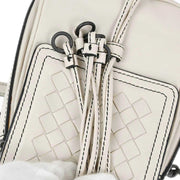 Bottega Veneta Ivory Intrecciato Shoulder Bag