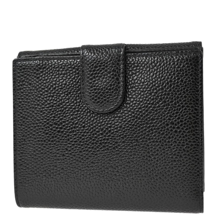 Chanel 2001-2003 Black Caviar Bifold Wallet