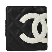 Chanel 2006-2008 Black Calfskin Cambon Ligne Wallet