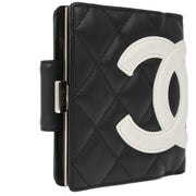 Chanel 2006-2008 Black Calfskin Cambon Ligne Wallet