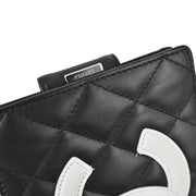 Chanel 2006-2008 Black Calfskin Cambon Ligne Wallet