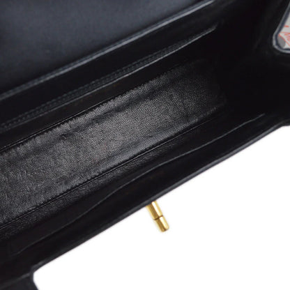 Chanel 1997-1999 Black Satin Handbag