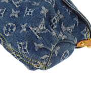 Louis Vuitton 2005 Blue Monogram Denim Mini Pleaty Handbag M95050