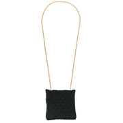 Chanel Black Satin Necklace Pouch