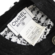 Chanel Short Sleeve Cardigan Top Black 97P #38