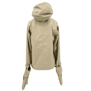 Chanel Sport Line Zip Up Hooded Jacket Beige 02A #38