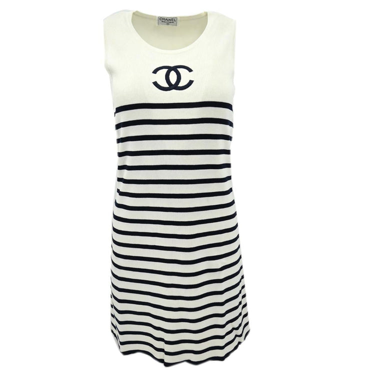 Chanel Sleeveless Dress White #42