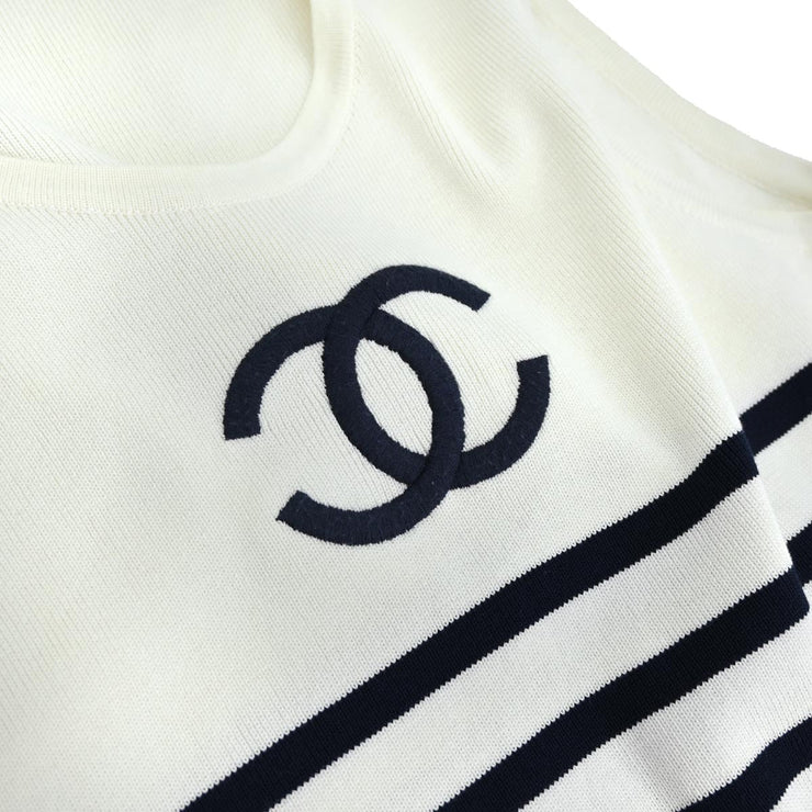 Chanel Sleeveless Dress White #42