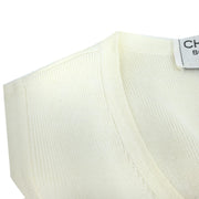 Chanel Sleeveless Dress White #42