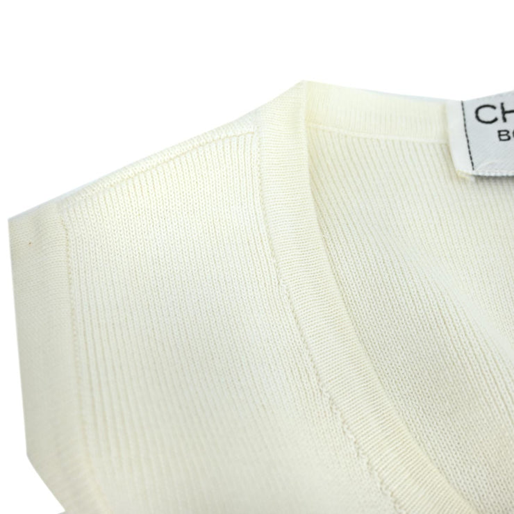 Chanel Sleeveless Dress White #42