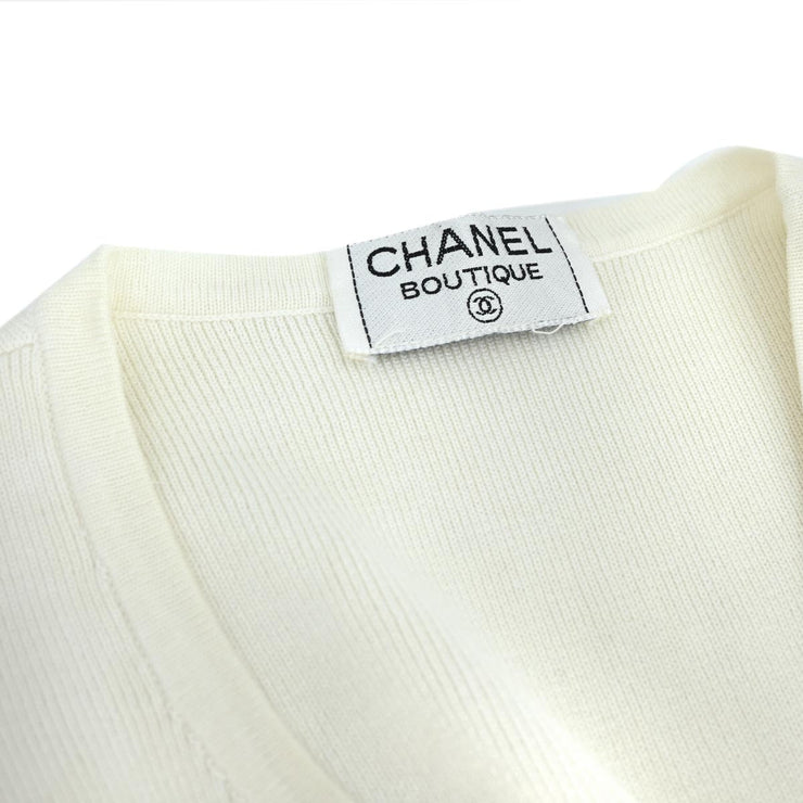 Chanel Sleeveless Dress White #42