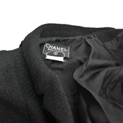 Chanel Setup Suit Jacket Skirt Black 95A #42 #38