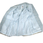 Chanel Setup Suit Jacket Skirt Light Blue 93P #38