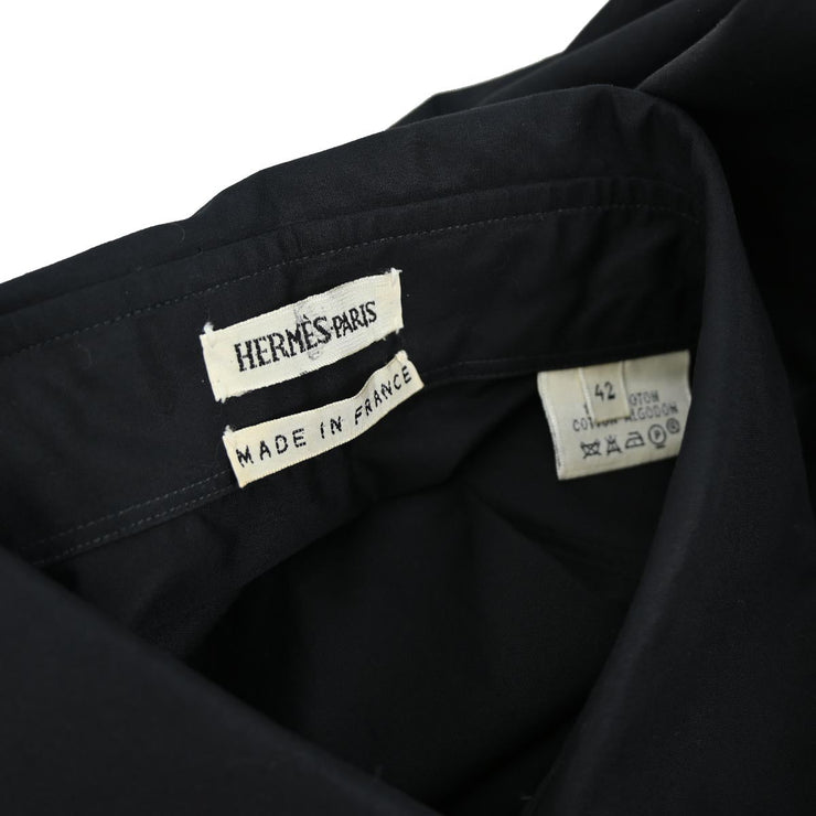 Hermes Shirt Blouse Black #42