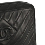 Chanel 1994-1996 Black Lambskin Camera Bag Small