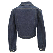 Chanel Single Breasted Denim Jacket Indigo 96P #38