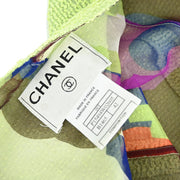 Chanel Collarless Double Breasted Jacket Light Green 00T #42