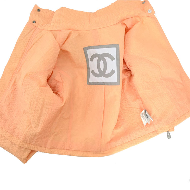 Chanel Sport Line Zip Up Jacket Orange 04C #38