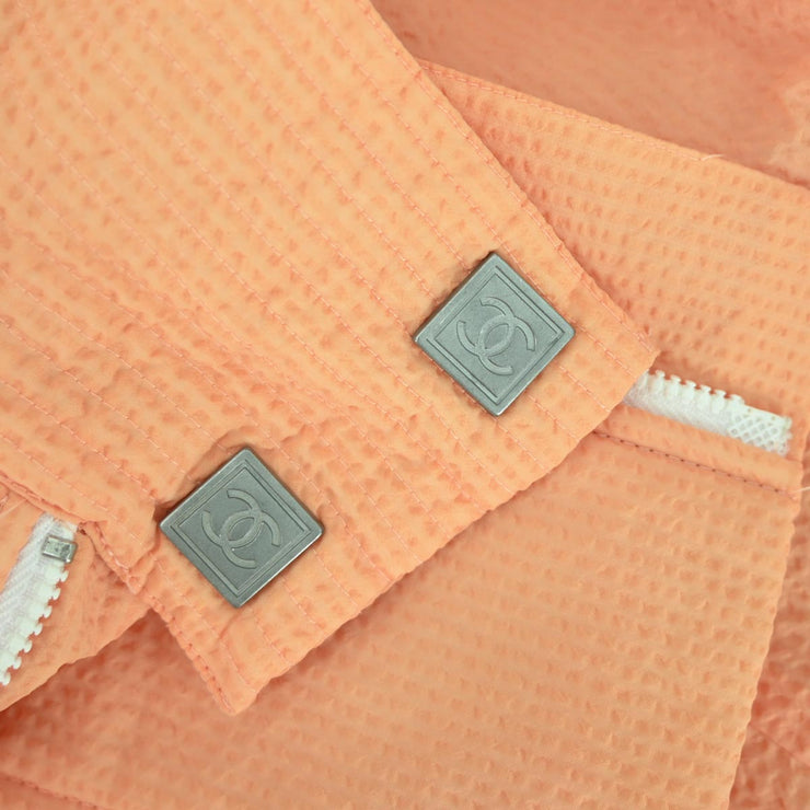 Chanel Sport Line Zip Up Jacket Orange 04C #38