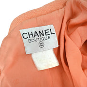 Chanel Single Breasted Jacket Orange #40