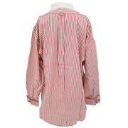 Chanel Blouse Shirt Red 03212 #38