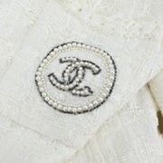 Chanel Ginza 2004 Collarless Jacket White 05C #46