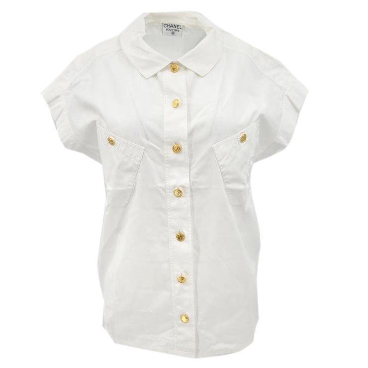 Chanel Short Sleeve Shirt White