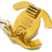 Chanel CC Turnlock Earrings Clip-On Gold Large 96P