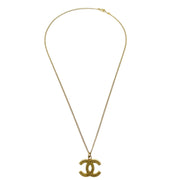 Chanel CC Chain Pendant Necklace Gold 05A