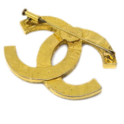 Chanel CC Brooch Pin Rhinestone Gold