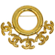 Chanel Hoop Brooch Pin Gold 94P