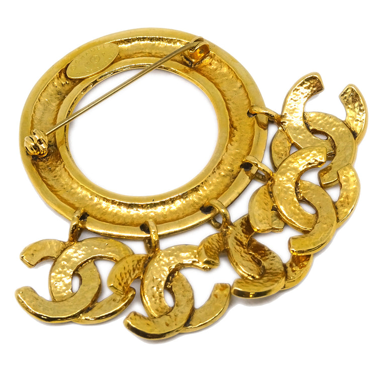 Chanel Hoop Brooch Pin Gold 94P