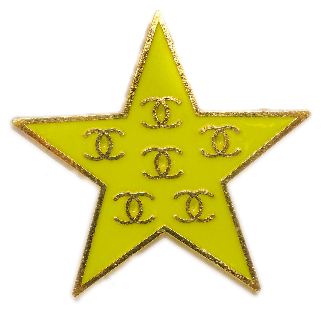 Chanel Star Brooch Pin Yellow 01P – AMORE Vintage Tokyo Chanel Star Brooch Pin Yellow 01P – AMORE Vintage Tokyo