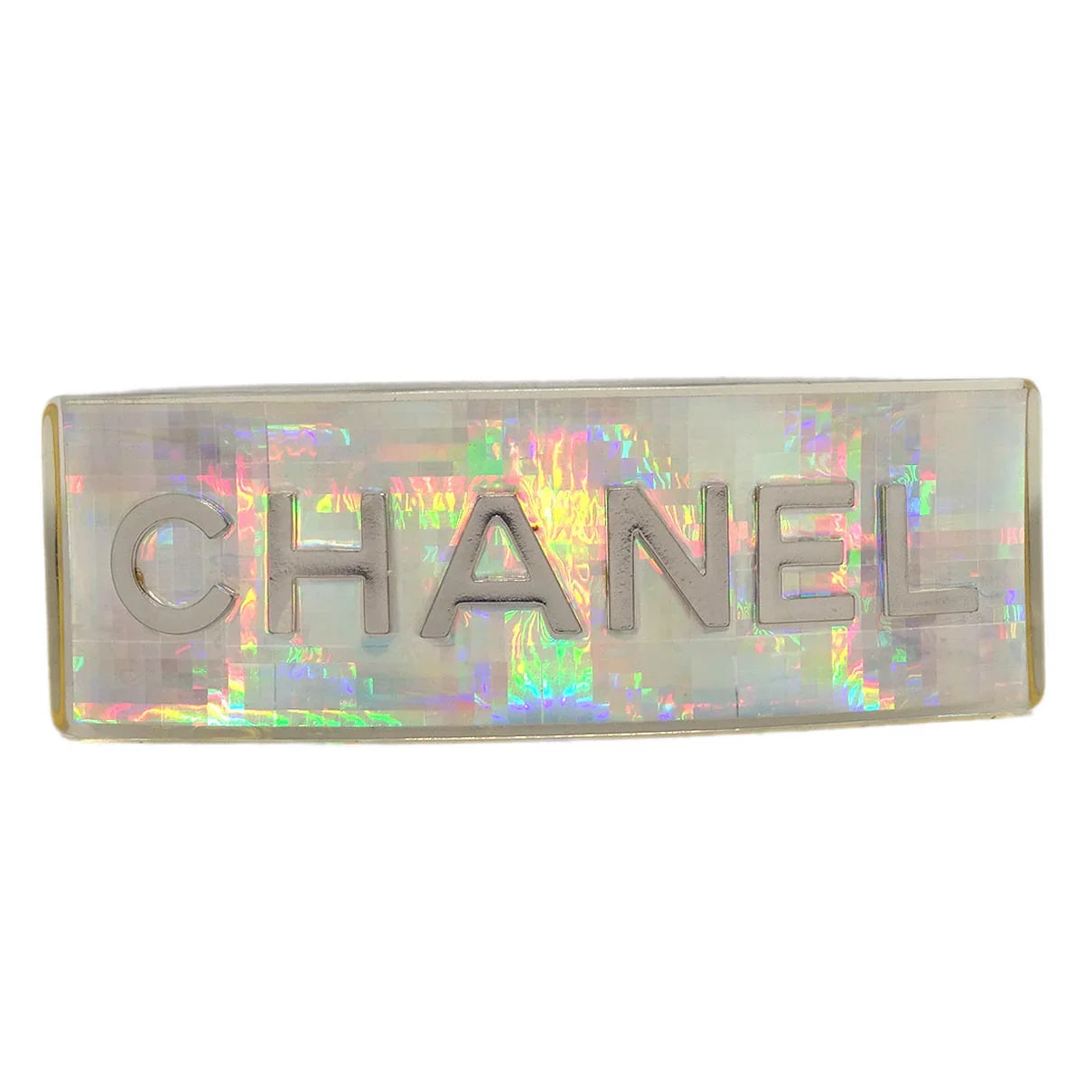 Chanel Hair Clip Hairpin Barrette Silver 97P/62