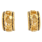 Chanel CC Earrings Clip-On Gold 2317