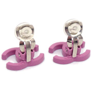 Chanel CC Earrings Clip-On Pink 04P