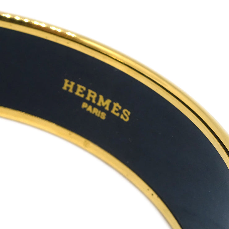 Hermes Enamel Cloisonne Ware Bangle Gold