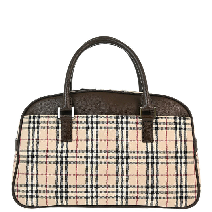 Burberry Beige Burberry Check Handbag