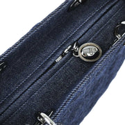 Christian Dior 1999 Navy Denim Lady Dior Cannage 2way Handbag